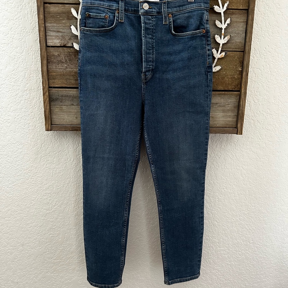 Levi’s Re/Done Ultra High Rise Ankle Crop stretch denim jeans size 30